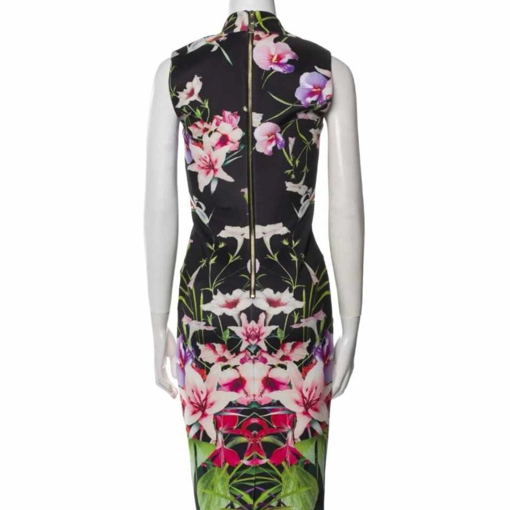 Ted Baker Floral Print Midi Length Dress - Picture 3 of 7